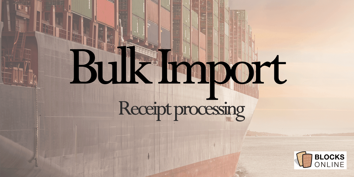 Bulk Import Receipts